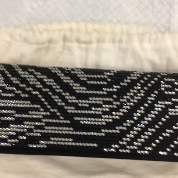Escada black clear crystal clutch - Picture 2 of 7
